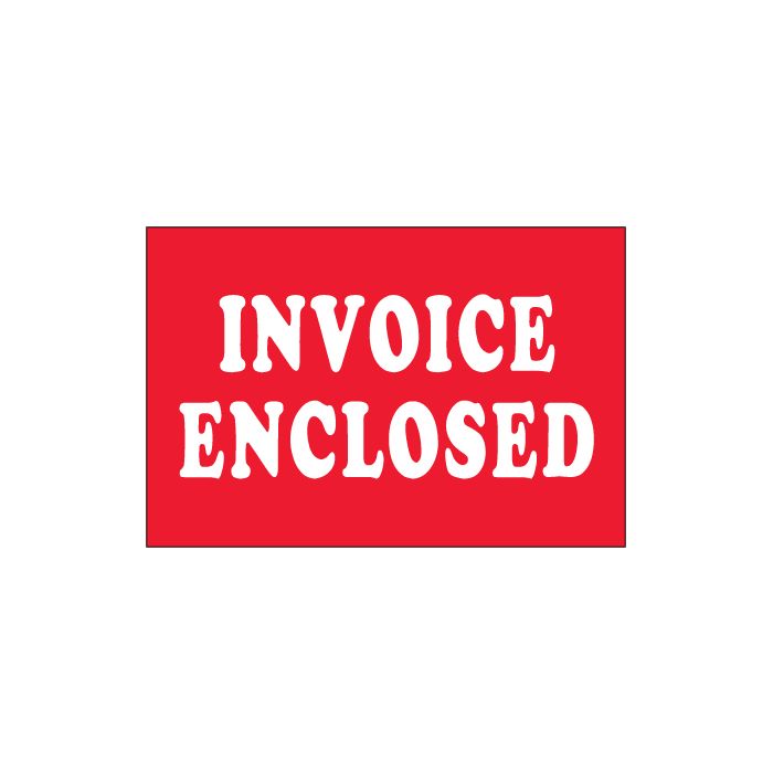 2" x 3" - "Invoice Enclosed" Labels