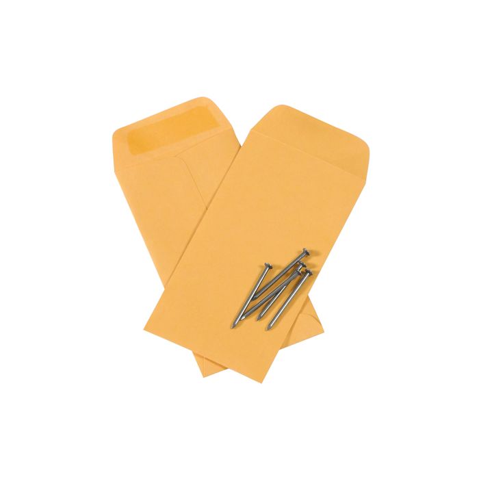 3 1/2" x 6 1/2" Kraft Gummed Envelopes