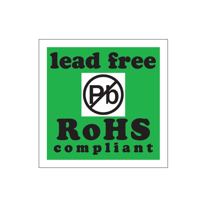 2" x 2" - "Lead Free RoHs Compliant" Labels