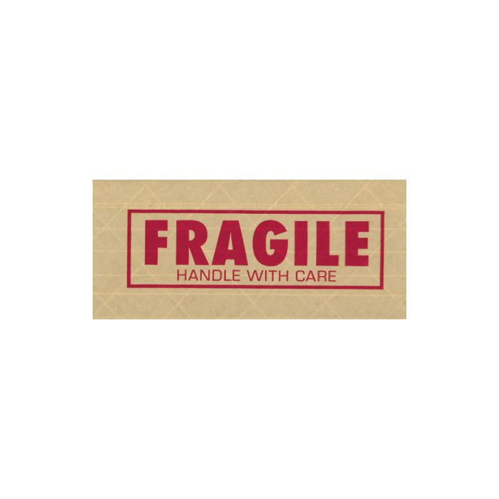 3" x 450' - "Fragile" Central - 260 Pre-Printed Reinforced Tape